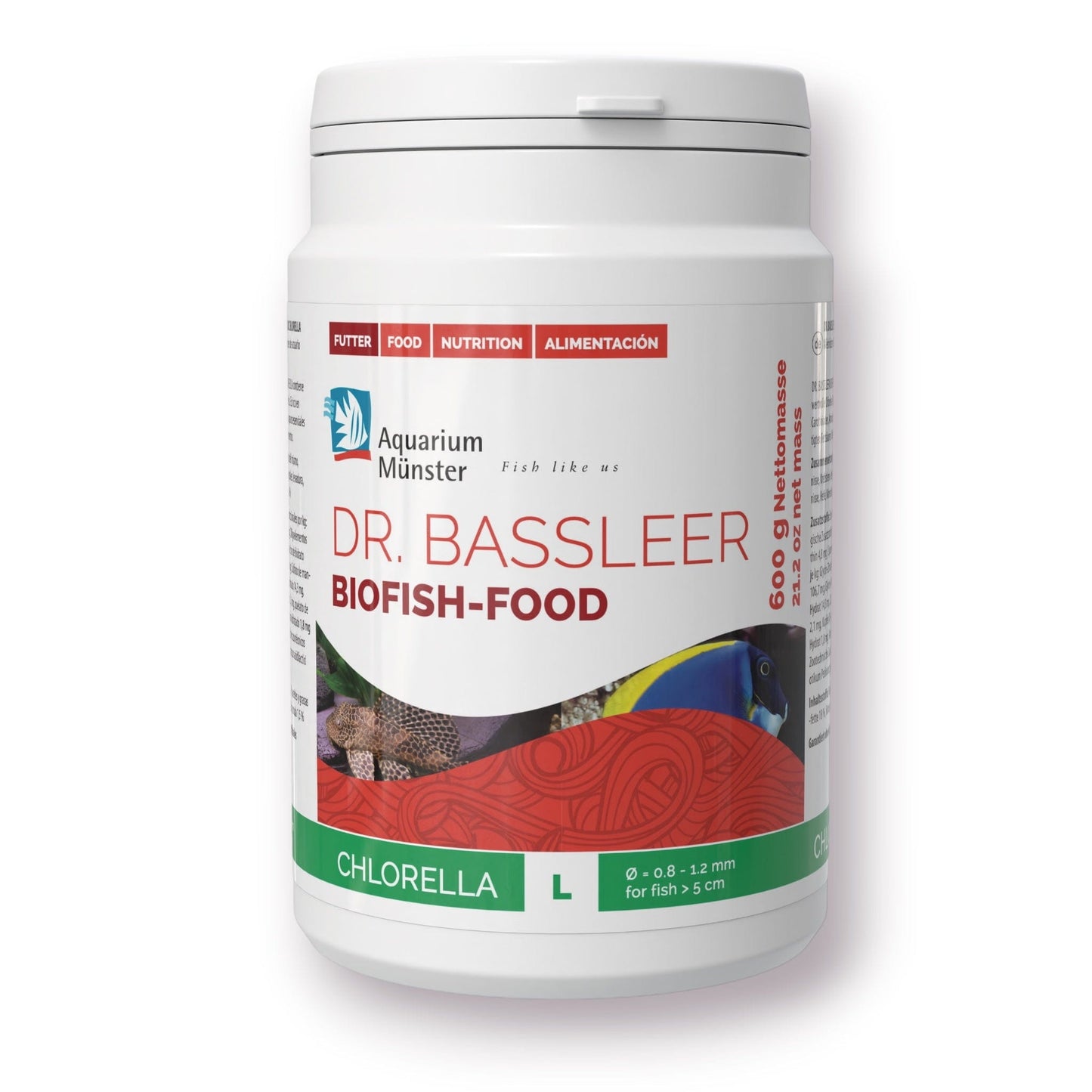 Dr Bassleers BioFish Food Chlorella Lrg - 600g 4005258002819 Super Cichlids