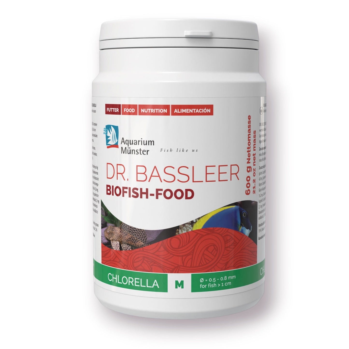 Dr Bassleers BioFish Food Chlorella Med - 600g 4005258002765 Super Cichlids