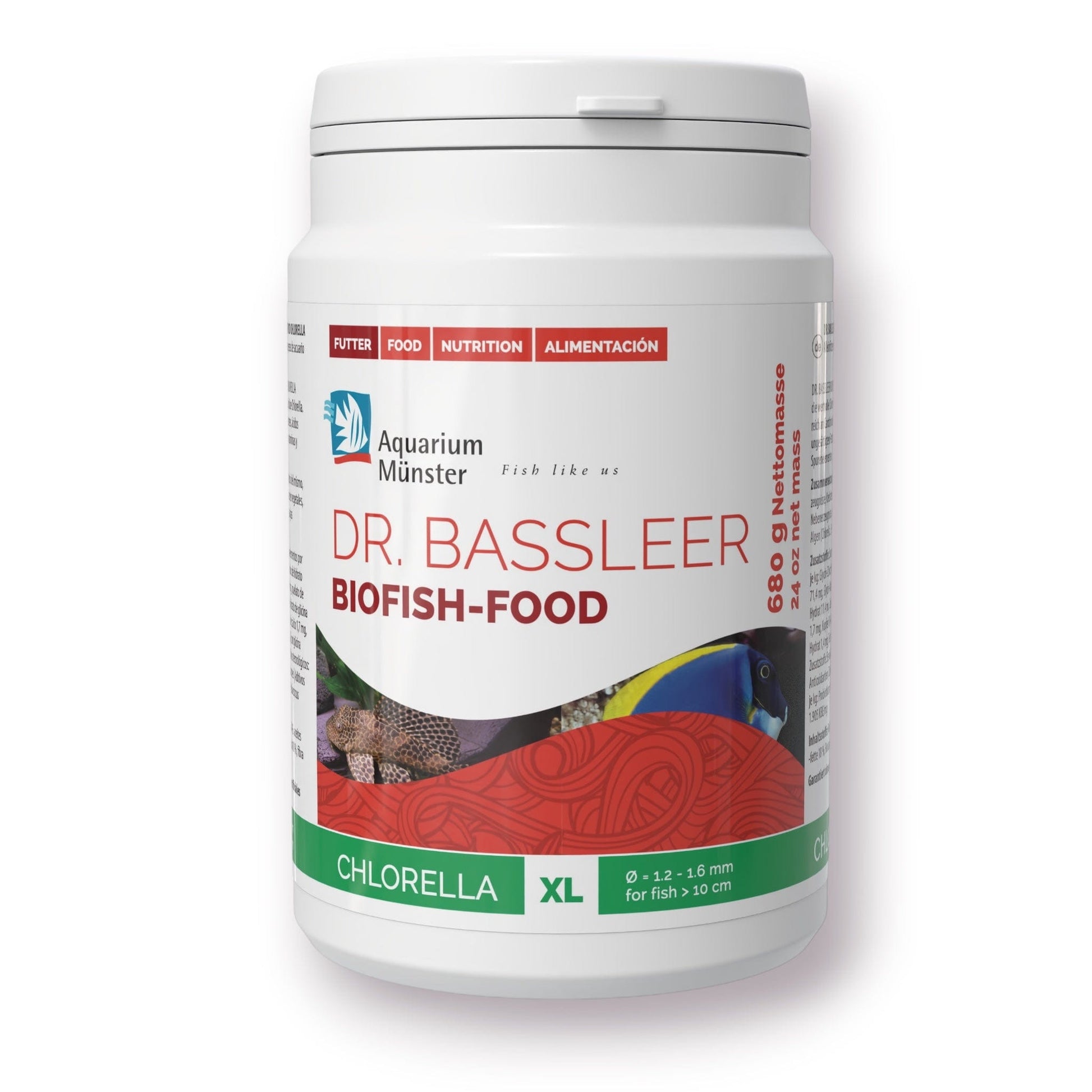 Dr Bassleers BioFish Food Chlorella X-Lrg - 680g 4005258002864 Super Cichlids