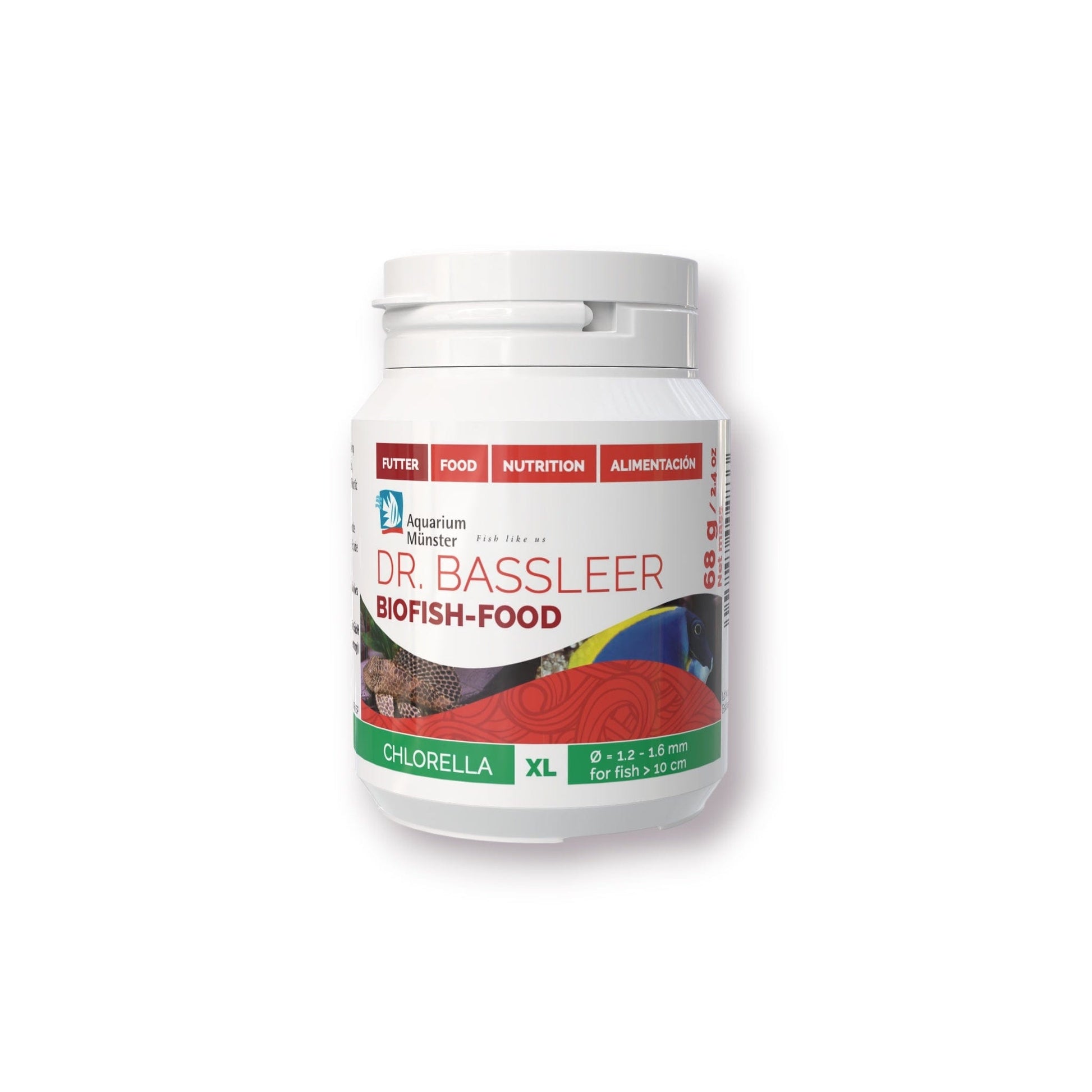 Dr Bassleers BioFish Food Chlorella X-Lrg - 68g 4005258002833 Super Cichlids