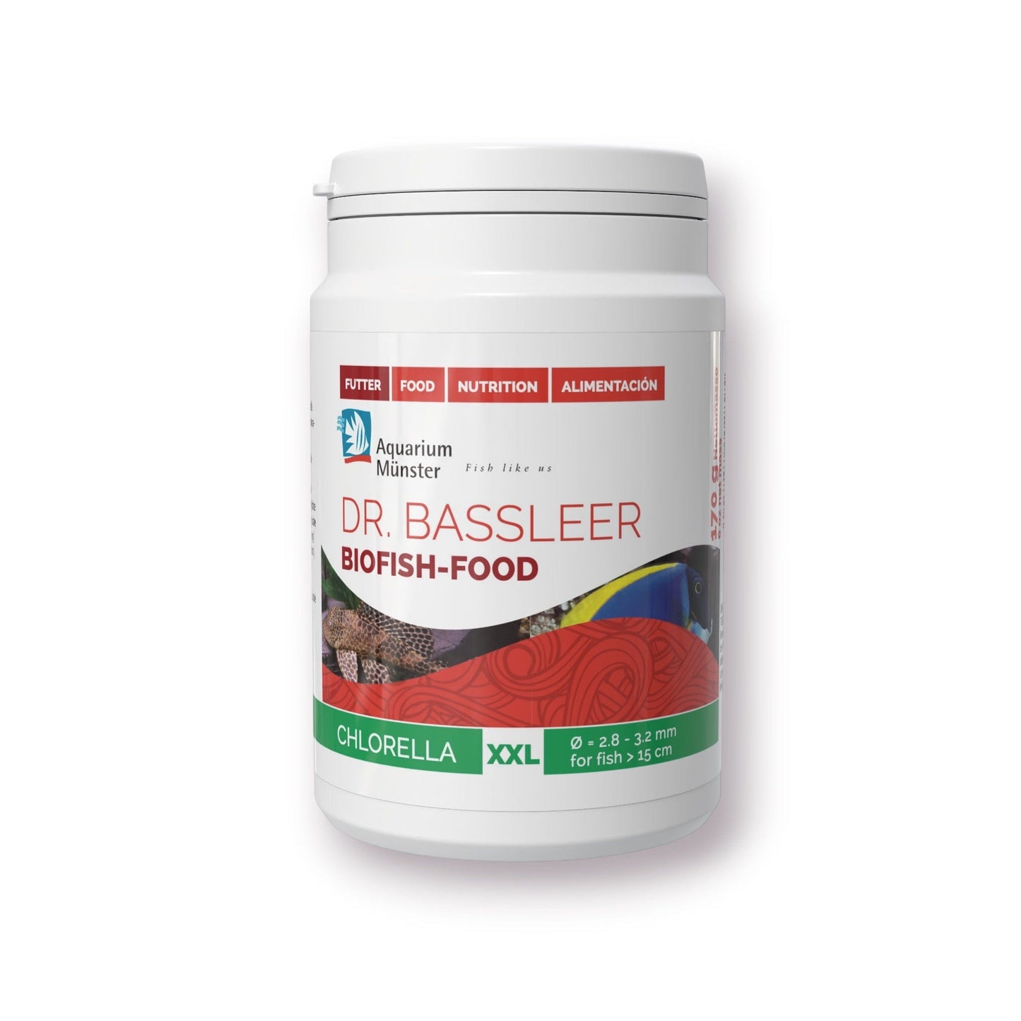 Dr Bassleers BioFish Food Chlorella XX-Lrg - 170g 4005258002895 Super Cichlids
