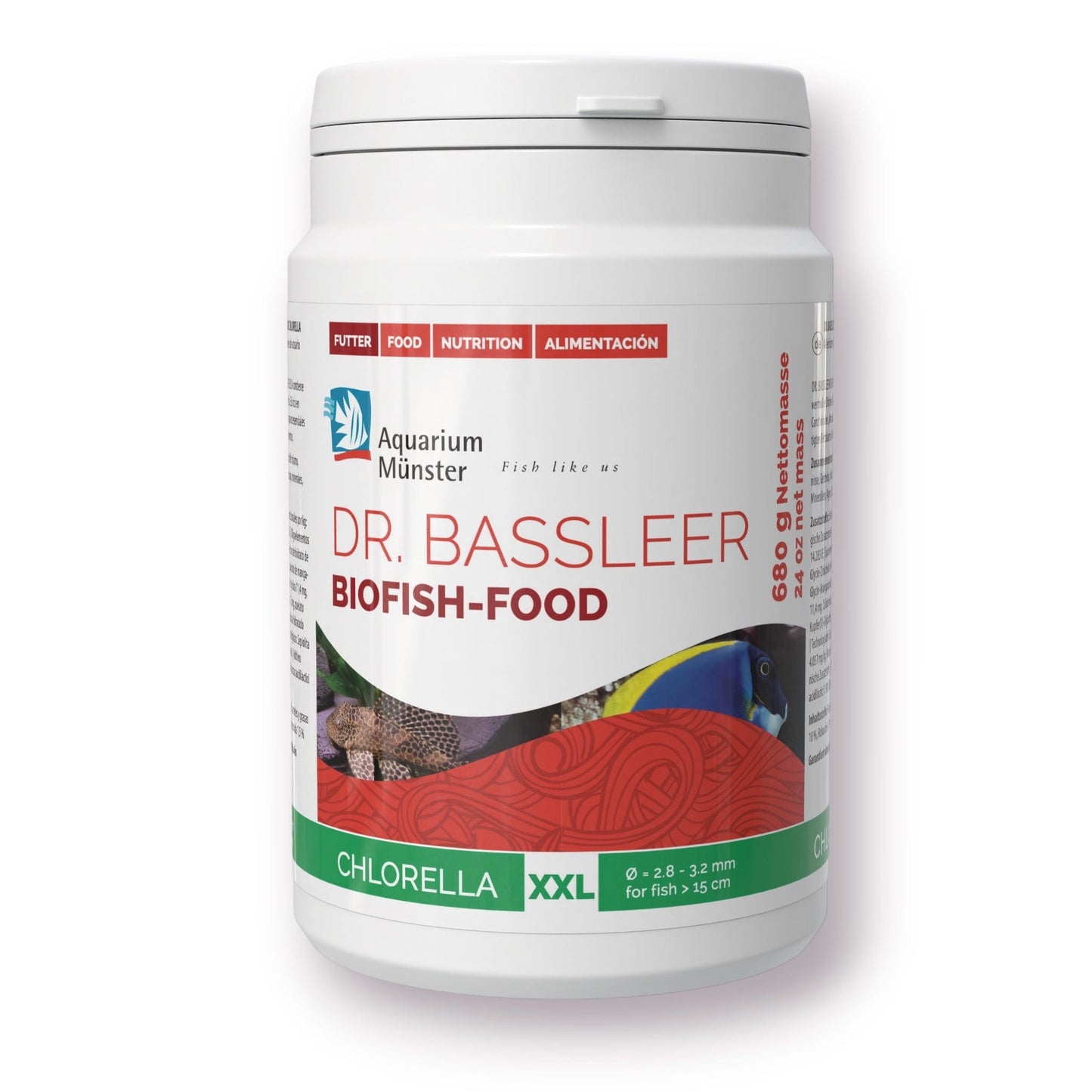 Dr Bassleers BioFish Food Chlorella XX-Lrg - 680g 4005258002918 Super Cichlids
