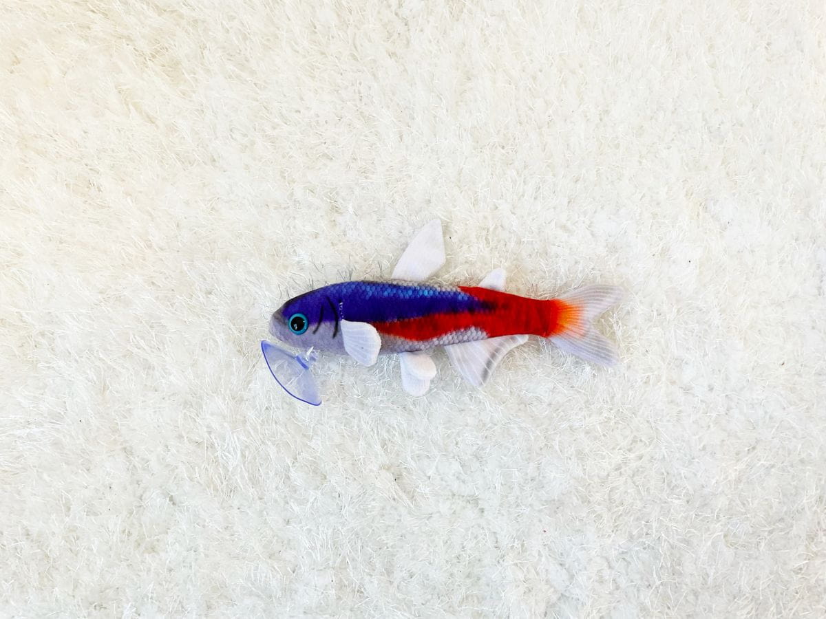 GreenPleco Cardinal Tetra Plush Stuffed Animal – Aquarium Fish Toy (8") Super Cichlids