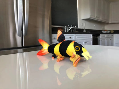 GreenPleco Clown Loach Plushie Fish Super Cichlids