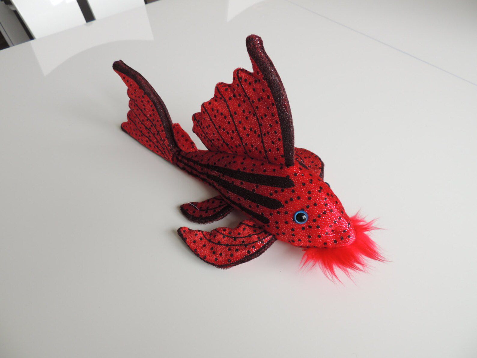 GreenPleco Crimson Plecostomus Plushie Fish 123456789296 Super Cichlids