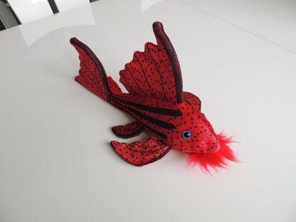 GreenPleco Crimson Plecostomus Plushie Fish 123456789296 Super Cichlids
