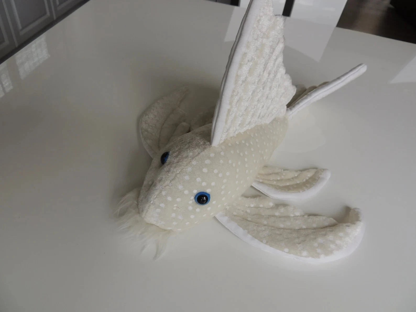 GreenPleco LongFin Plecostomus Plushie Fish 123456789258 Super Cichlids