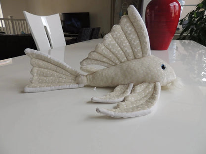 GreenPleco LongFin Plecostomus Plushie Fish 123456789258 Super Cichlids