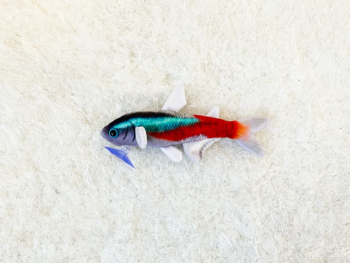 GreenPleco Neon Tetra Night Plush Stuffed Animal – Aquarium Fish Toy (8") Super Cichlids
