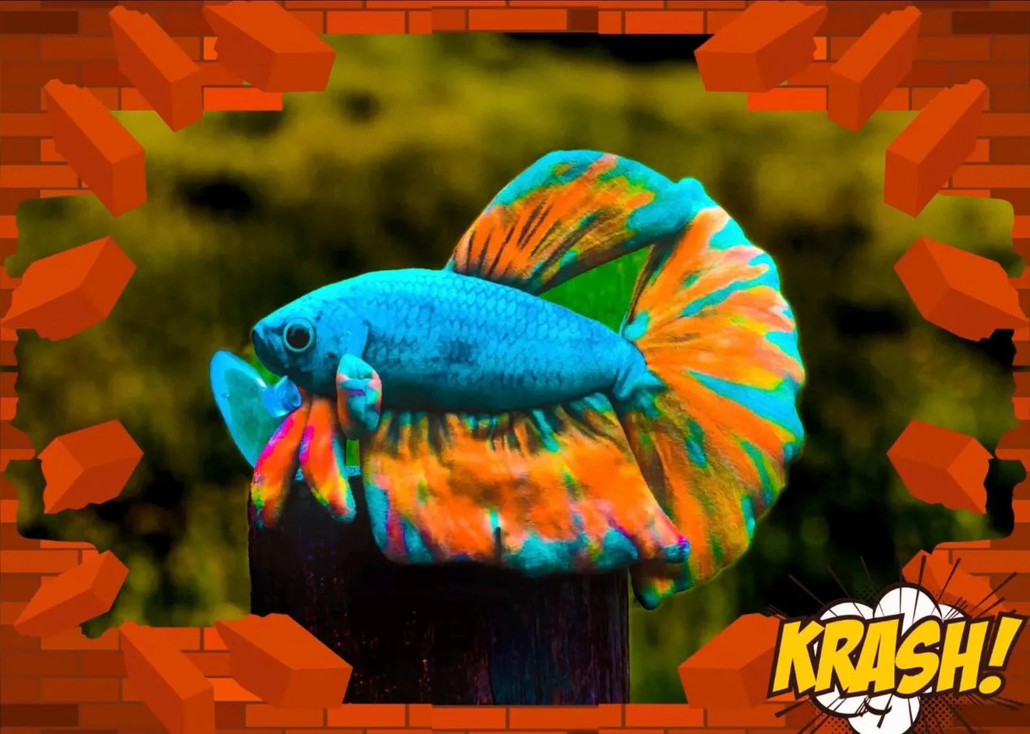GreenPleco Opal Betta Plushie Fish Super Cichlids