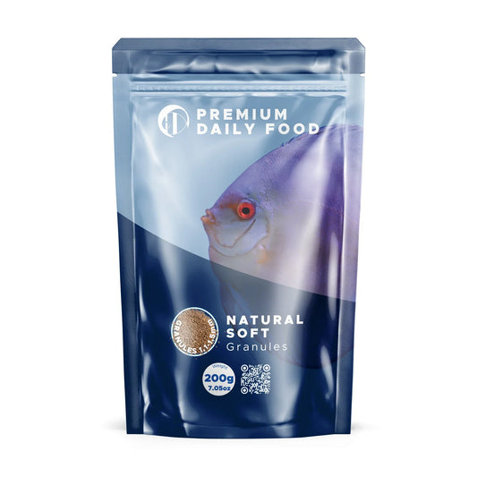 Natural Soft Granules – Balanced Daily Nutrition for Tropical Fish 1.1 - 1.5mm / 200g 5903719615495 Super Cichlids