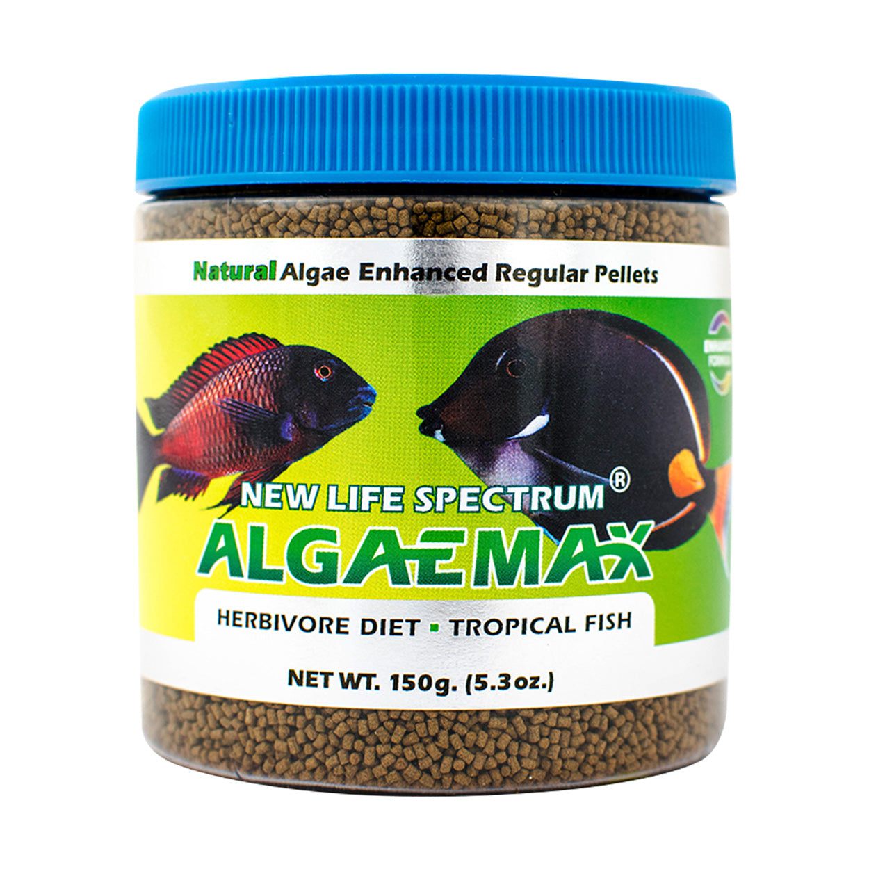New Life Spectrum AlgaeMax Pellets Reg (1-1.5mm) / 150g 817987023041 Super Cichlids