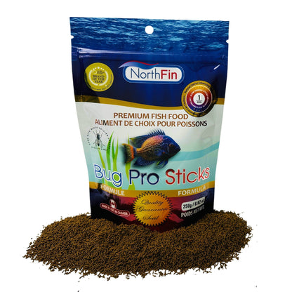 NorthFin Bug Pro Sticks – 1mm Insect-Based Fish Food for Superior Nutrition & Natural Color Enhancement 250g / 8.82oz 799975506708 Super Cichlids