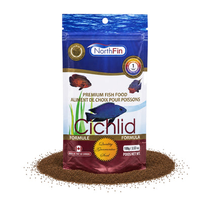 NorthFin Cichlid Formula – Color-Boosting Slow-Sinking Pellets (1–3mm) 1mm / 100g 799975507699 Super Cichlids
