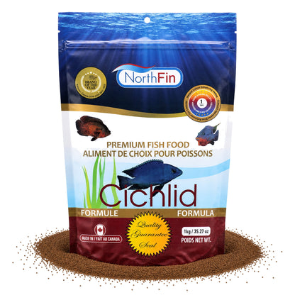 NorthFin Cichlid Formula – Color-Boosting Slow-Sinking Pellets (1–3mm) 1mm / 1kg 700621474562 Super Cichlids