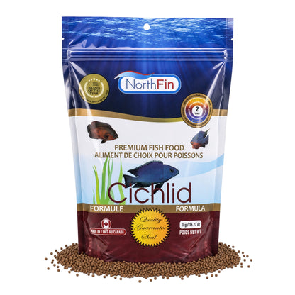 NorthFin Cichlid Formula – Color-Boosting Slow-Sinking Pellets (1–3mm) 2mm / 1kg 700621474609 Super Cichlids