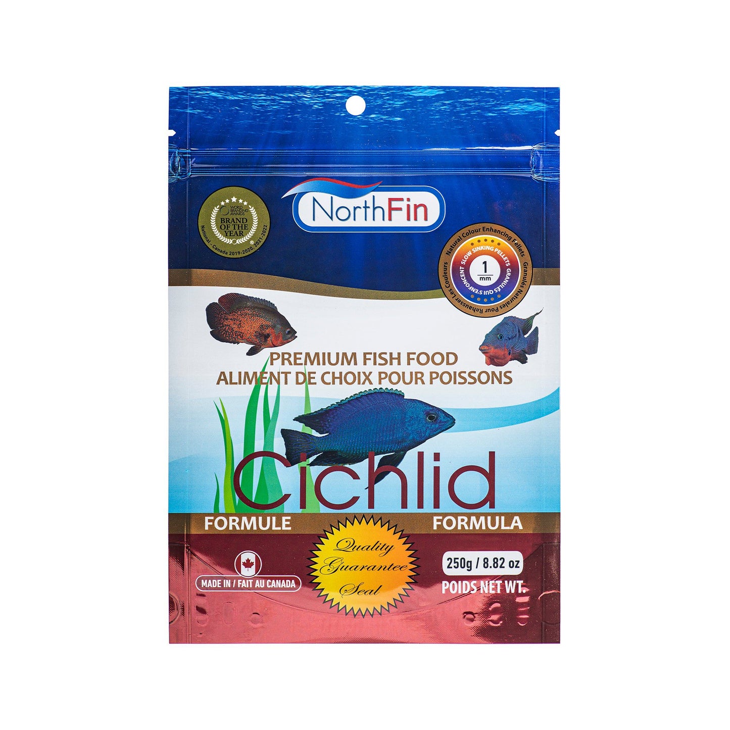 Northfin Fish Food Cichlid Formula 1mm / 250g 700621474548 Super Cichlids