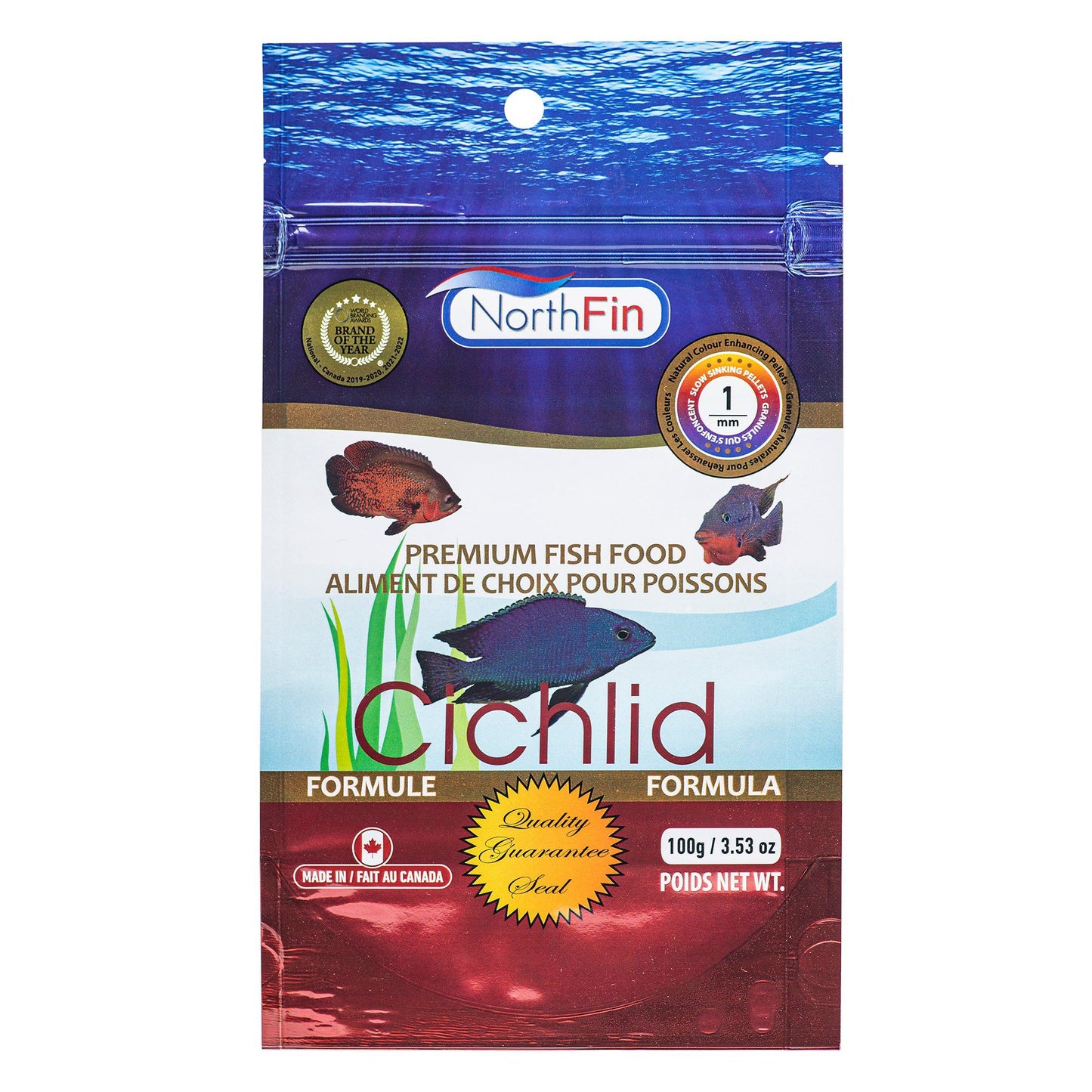 » Northfin Fish Food Cichlid Formula Slow Sinking Pellets (100% off) 1mm / 100g Super Cichlids