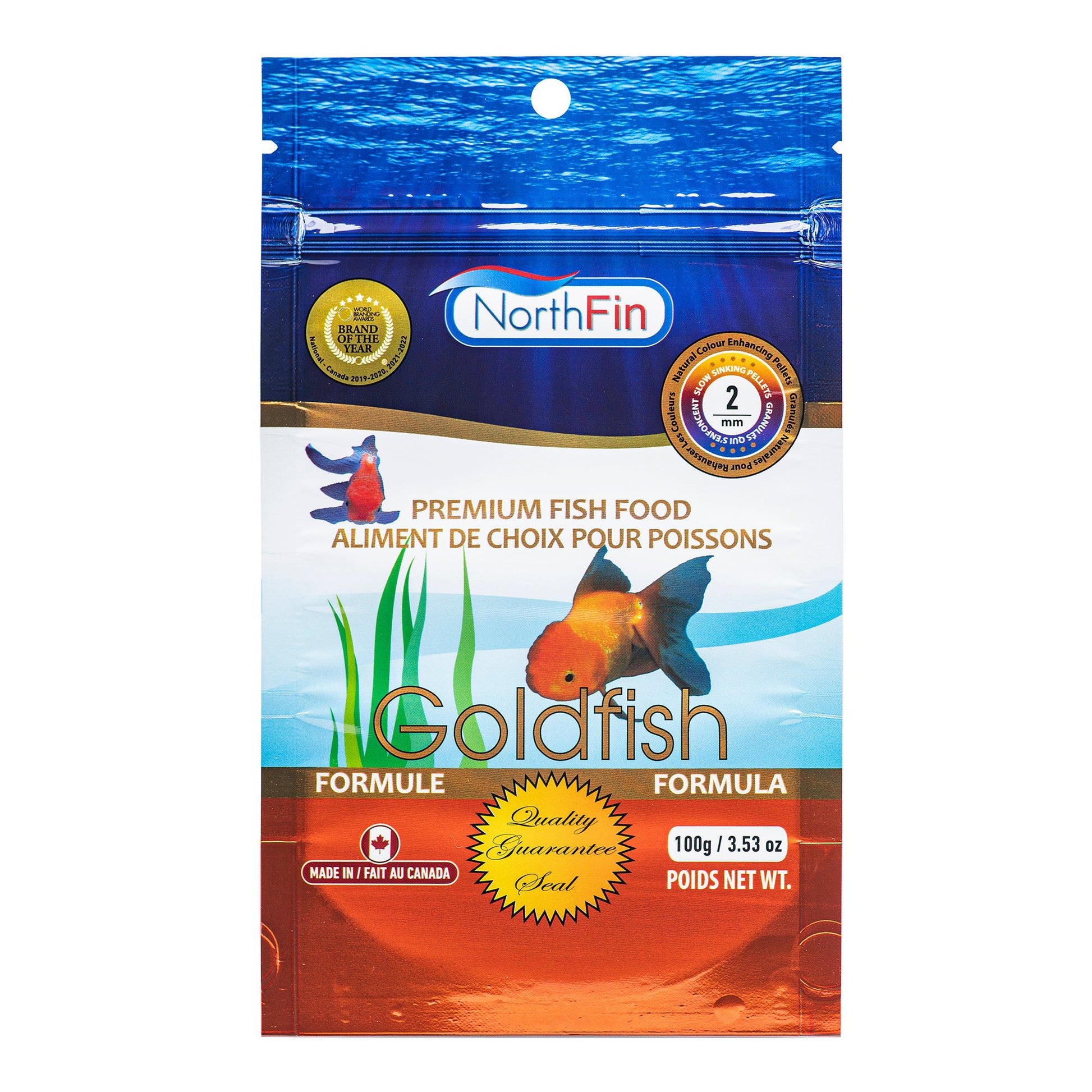 Northfin Goldfish Formula - 3 mm Sinking Pellets - 250 G