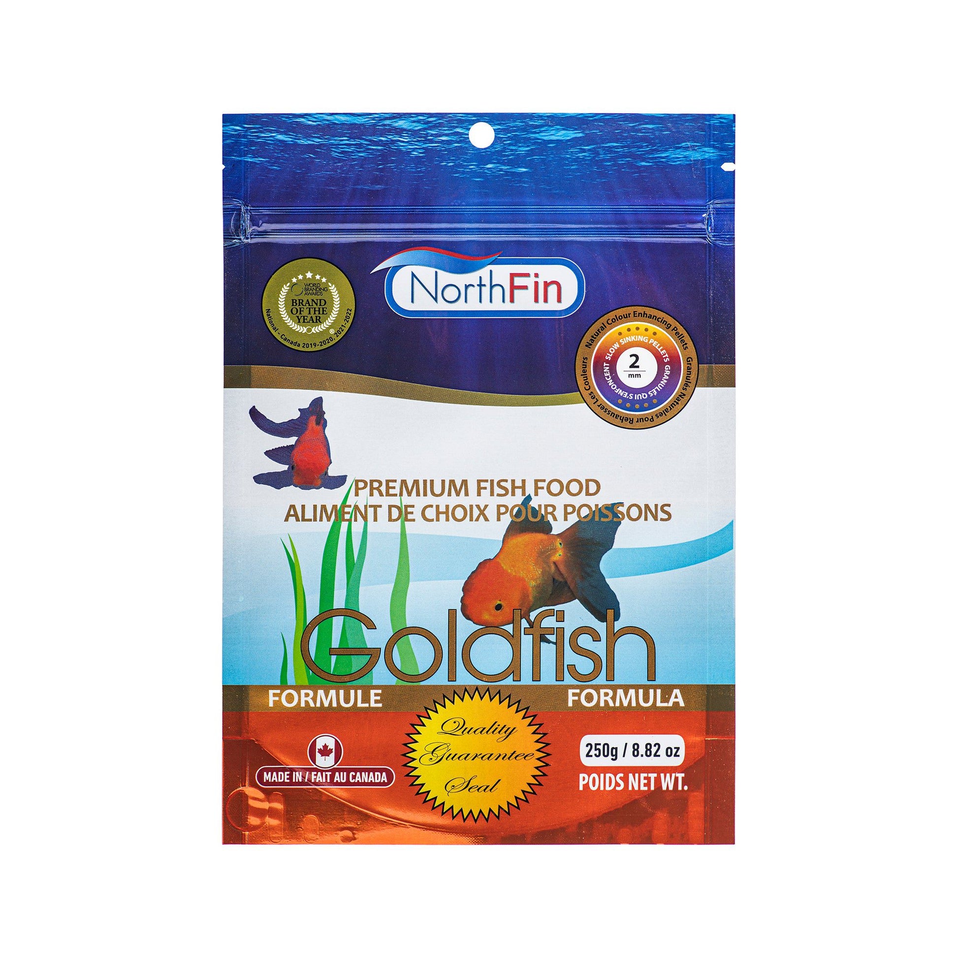 NorthFin Fish Food Goldfish 2mm / 250g 799975507439 Super Cichlids