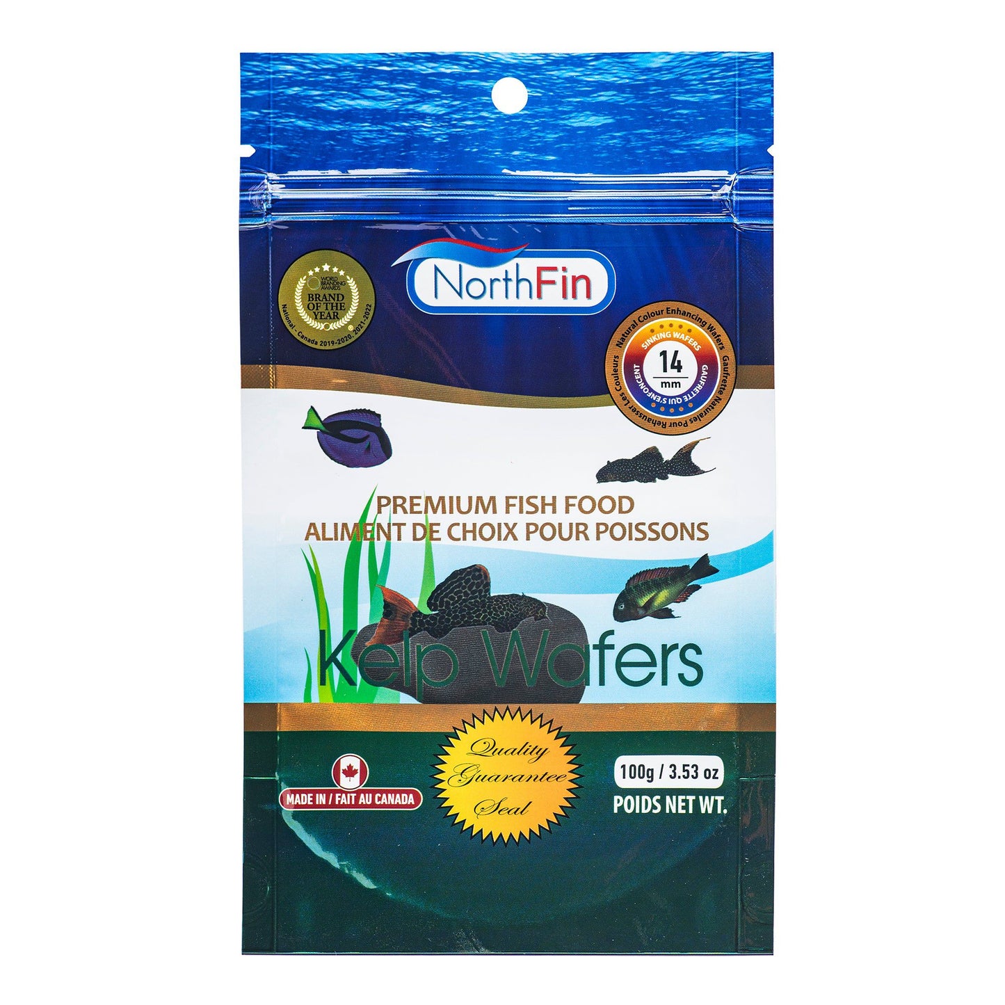 » NorthFin Fish Food Kelp Wafers 14mm Sinking (100% off) 14mm / 100g Super Cichlids