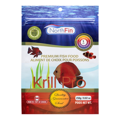 NorthFin Fish Food Krill Pro Slow Sinking Pellets 1mm / 250g 799975506340 Super Cichlids