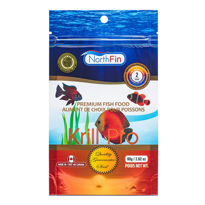 NorthFin Fish Food Krill Pro Slow Sinking Pellets 2mm / 80g 799975507231 Super Cichlids