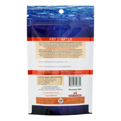 NorthFin Fry Starter — Premium Krill Fry Food (250 Micron Powder) Super Cichlids