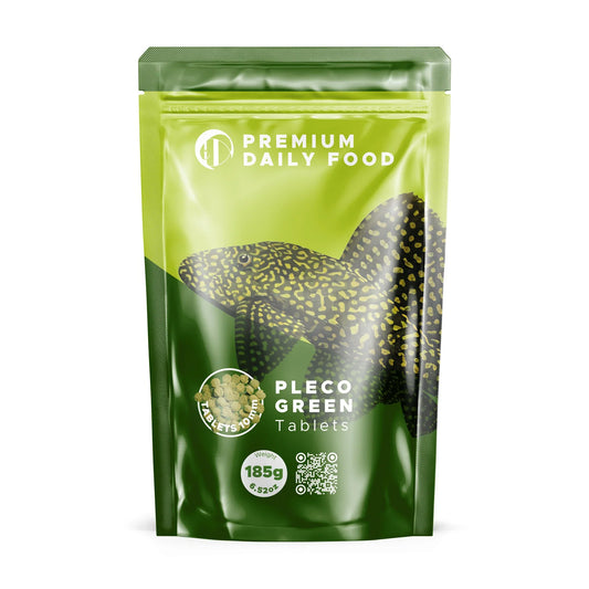 Pleco Green Tablets – Plant-Rich Daily Nutrition for Plecos 10mm / 185g 5905204468708 Super Cichlids