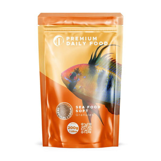 Premium Daily Food Sea Food Soft Granules 200g / 1 - 1.5mm Super Cichlids