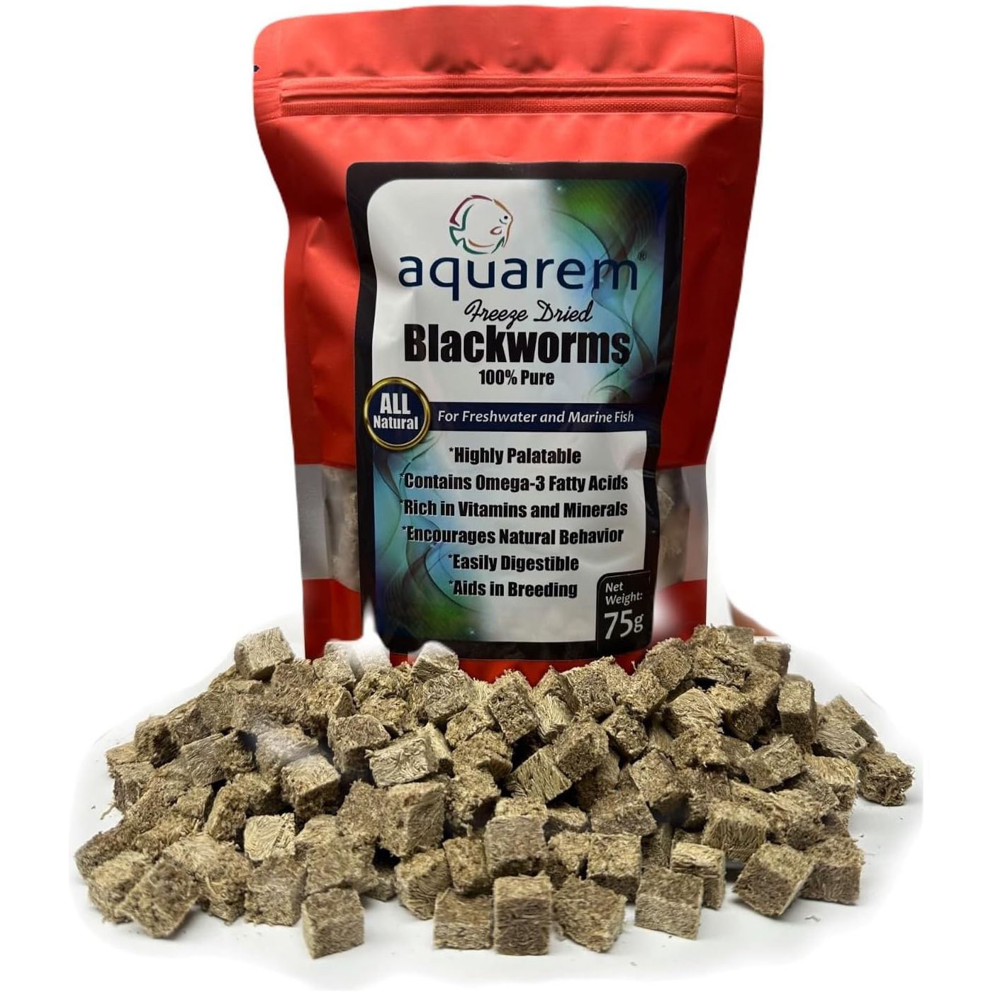 Premium Freeze Dried Blackworms for Aquatic Pets | Super Cichlids