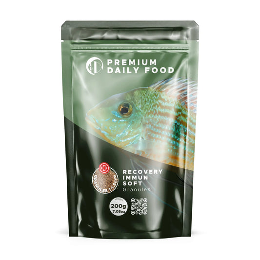Recovery Immun Soft Granules – Immune Support Formula for Tropical Fish 1 - 1.5mm / 200g 5905204468876 Super Cichlids