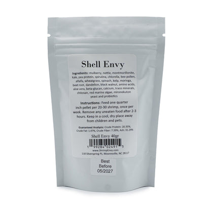 Shrimp Envy | Shell Envy Mineral Shrimp Food 40 Grams 199284024915 Super Cichlids