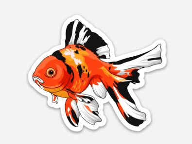 Stickers | 3" Goldfish Super Cichlids