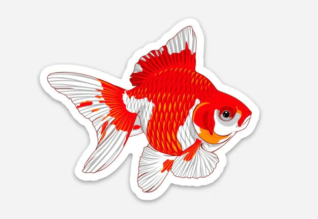 Stickers | 3" Goldfish Goldfish 3 Super Cichlids