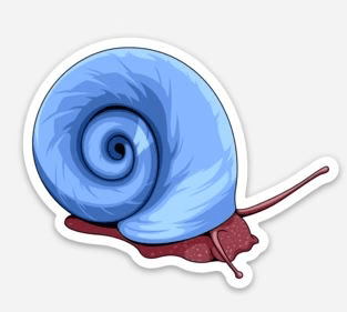 Stickers | 3" Snails Snail 1 Super Cichlids