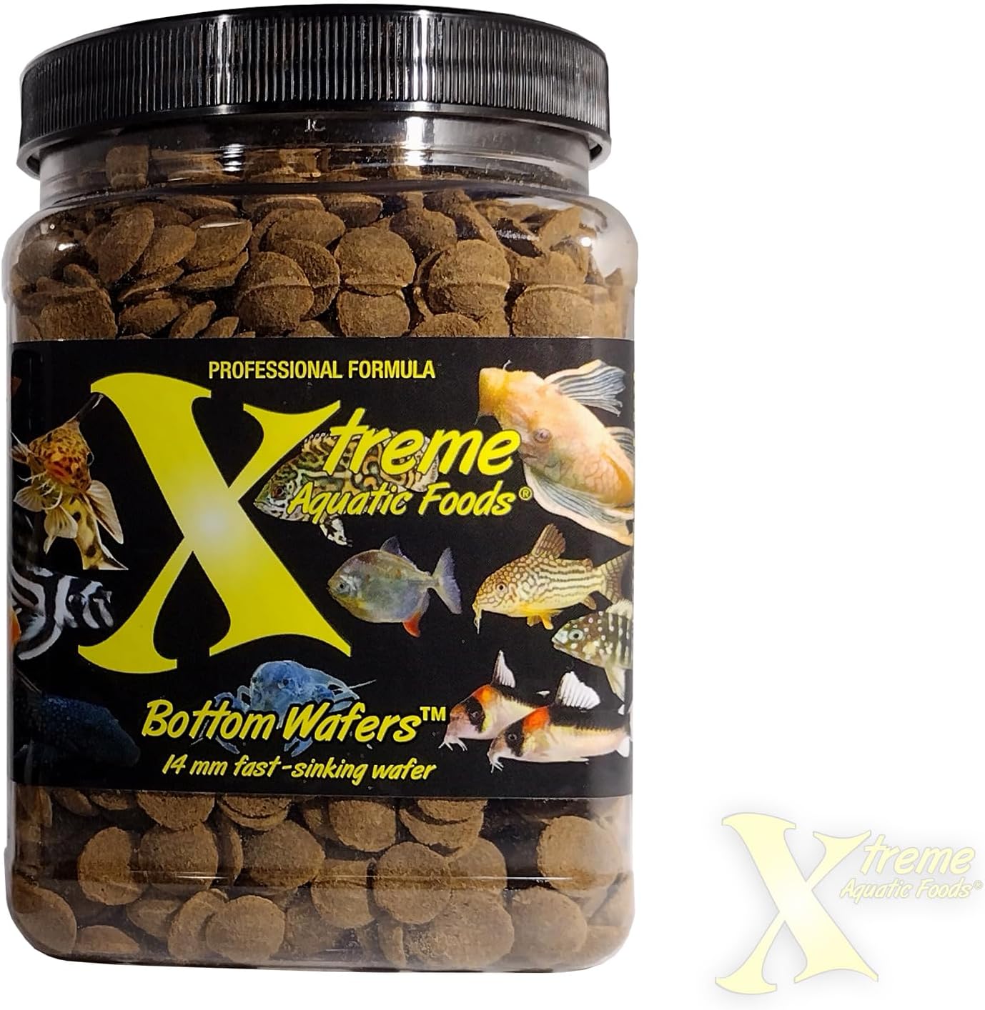 Xtreme Aquatic Foods Bottom Wafers - 14mm Sinking 18 oz Super Cichlids