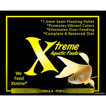 Xtreme Aquatic Foods Goldfish 1.5mm Semi-Floating Pellets Super Cichlids
