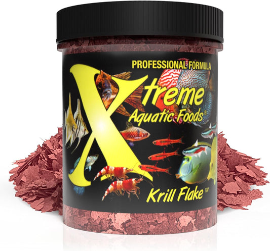 Xtreme Aquatic Foods Krill Flakes 1 oz (28g) 853870008177 Super Cichlids