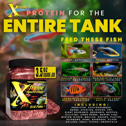 Xtreme Aquatic Foods Krill Flakes Super Cichlids