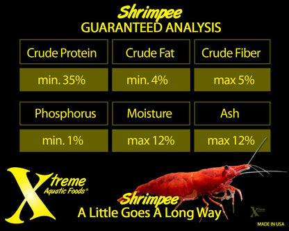 Xtreme Aquatic Foods Shrimpee 3mm Sinking Sticks Super Cichlids