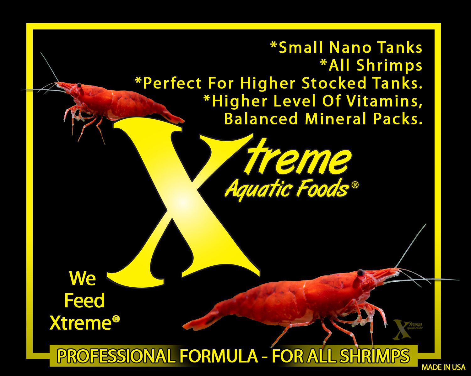 Xtreme Aquatic Foods Shrimpee 3mm Sinking Sticks Super Cichlids
