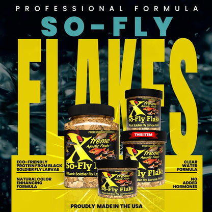 Xtreme Aquatic Foods So-Fly - Black Soldier Fly Larvae Flakes Super Cichlids