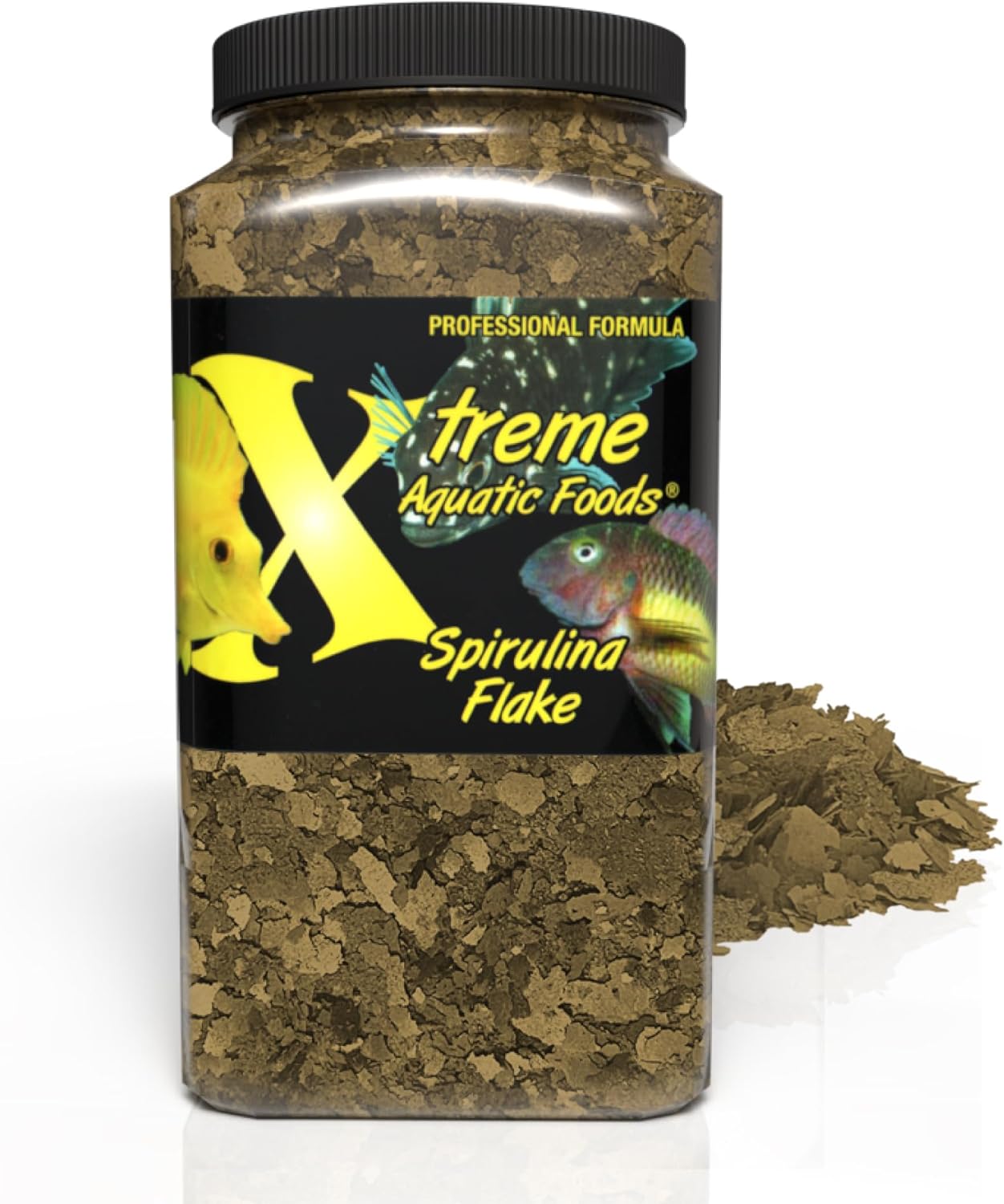 Xtreme Aquatic Foods Spirulina Flakes 16 oz (454g) 867794000056 Super Cichlids