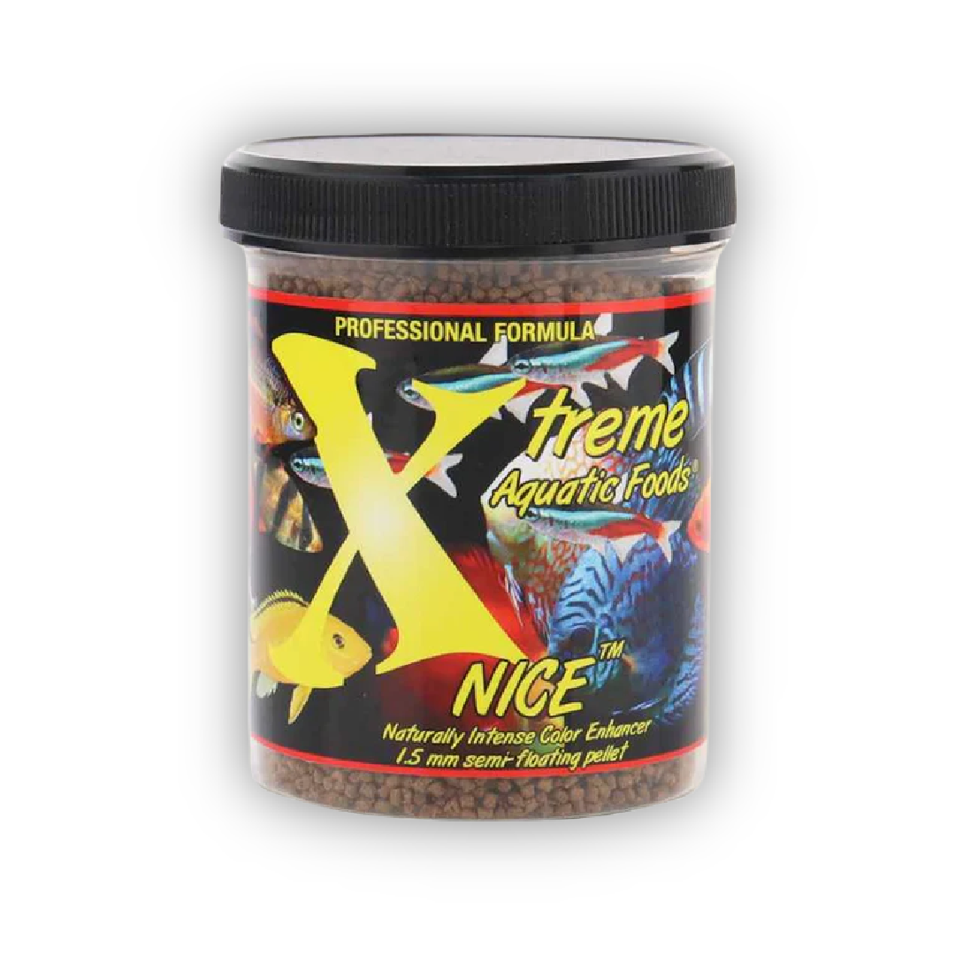 Xtreme | Nice 1.5mm Semi-Floating Pellets 5 oz (140g) 853870008221 Super Cichlids