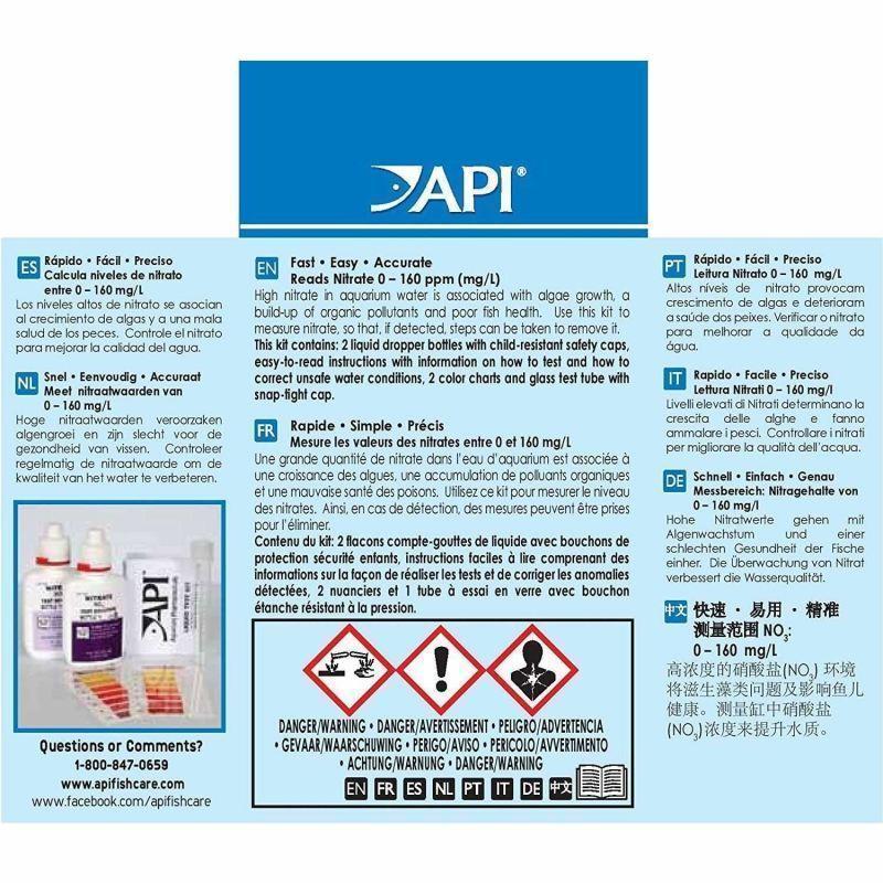 API | Nitrate (NO3) Test Kit 90 Tests 317163000182 Super Cichlids