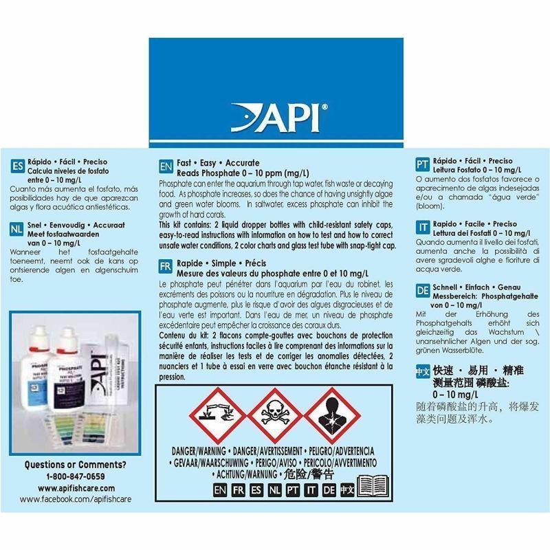 API | Phosphate Test Kit 150 Tests 317163120637 Super Cichlids