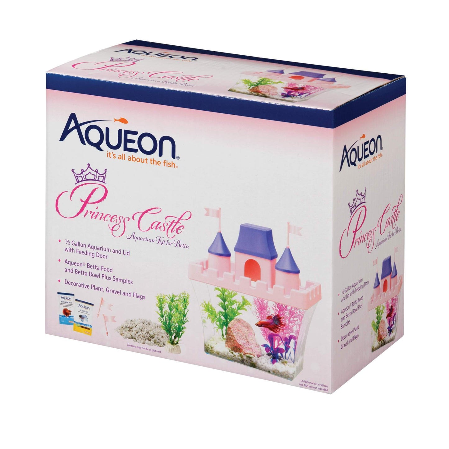 Aqueon | Princess Castle Desktop Aquarium Kit .5gal 015905000529 Super Cichlids