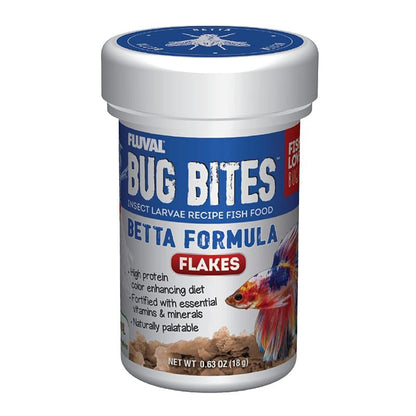 Bug Bites Betta Flakes, 0.63 oz / 18 g Super Cichlids