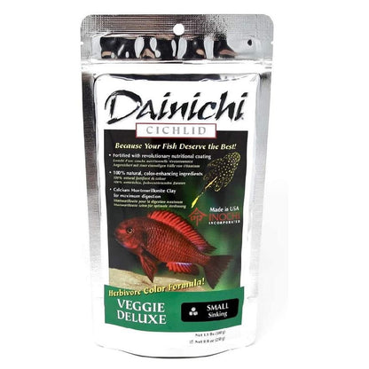 Dainichi | Cichlid Veggie Deluxe (Sinking) Small (3mm) / 8.8 oz (250g) 713166124120 Super Cichlids